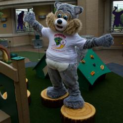 An outdoor play area at Cardinal Glennon Children's Hospital helps patients heal.